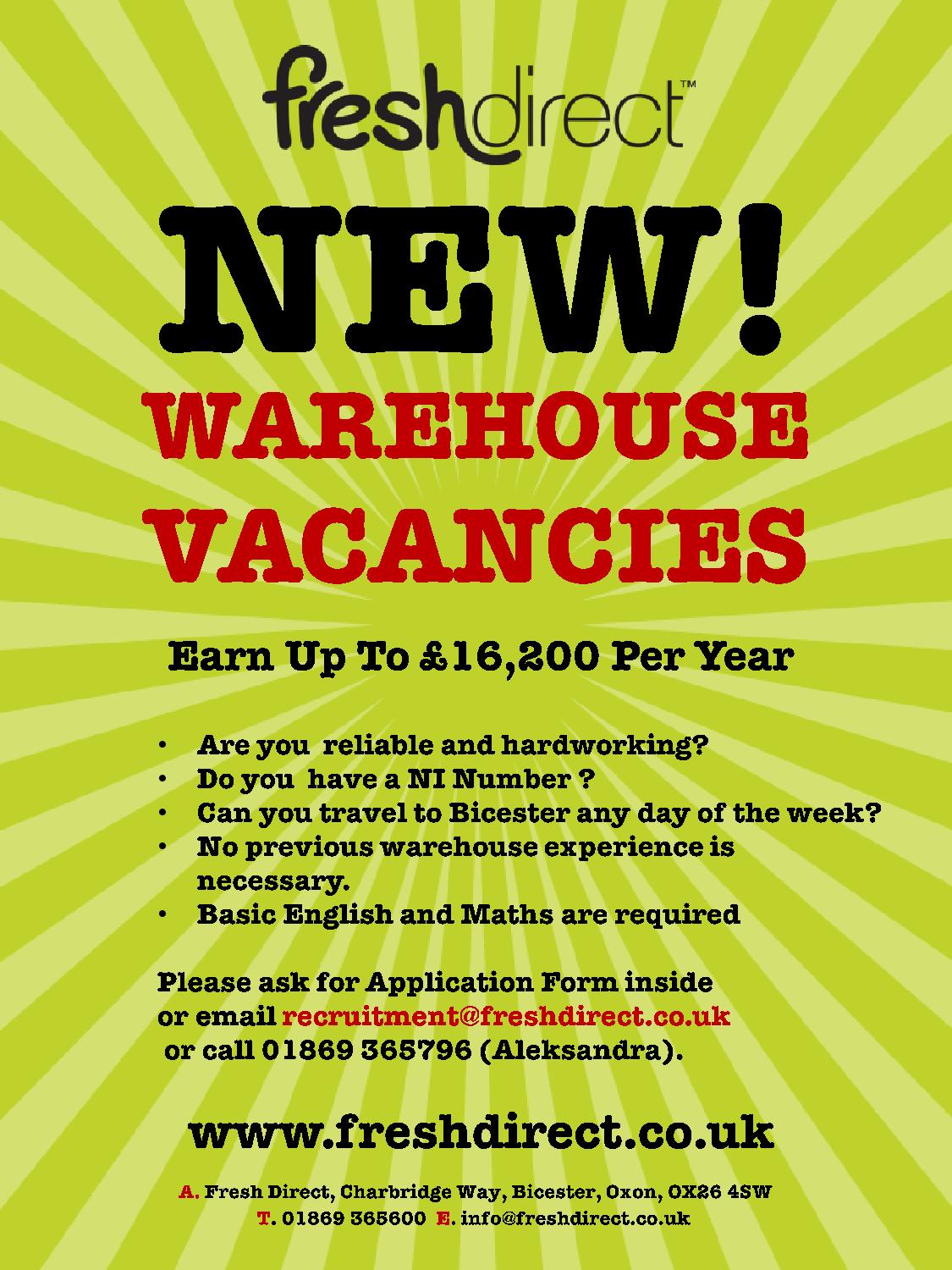 Warehouse vacanciespage001 Oxford Polish Association